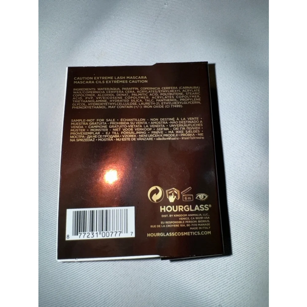Hourglass Mascara Unisex Makeup Black Travel New